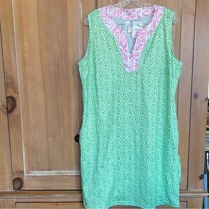 Stella Parker Green and Pink Swim Dress/Coverup